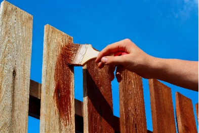 How to stain a cedar fence
